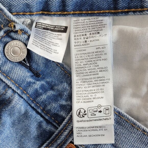 Levis 550 Jeans Mens 36x33* Blue Relaxed Straight Leg Red Tab American Denim - Picture 12 of 14